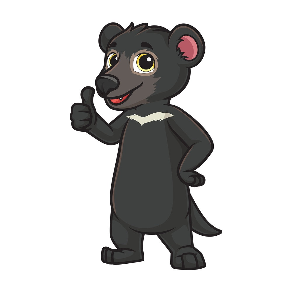 Tasmanian devil thumbs up. PNG - JPG and vector EPS (infinitely scalable).