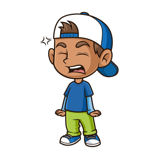 Angry hispanic boy. PNG - JPG and vector EPS (infinitely scalable).