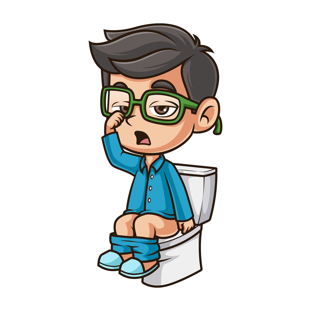 Kid on toilet. PNG - JPG and vector EPS (infinitely scalable).