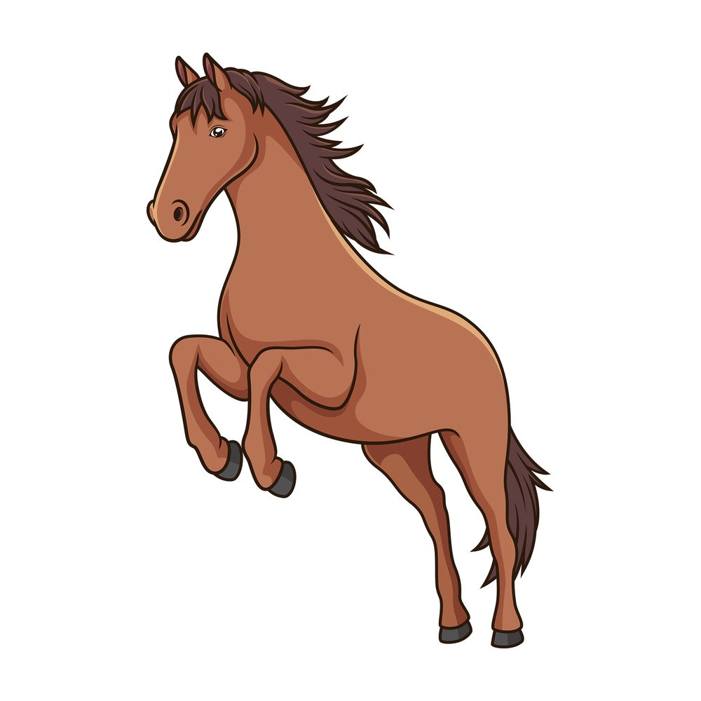 Horse jumping. PNG - JPG and vector EPS (infinitely scalable).