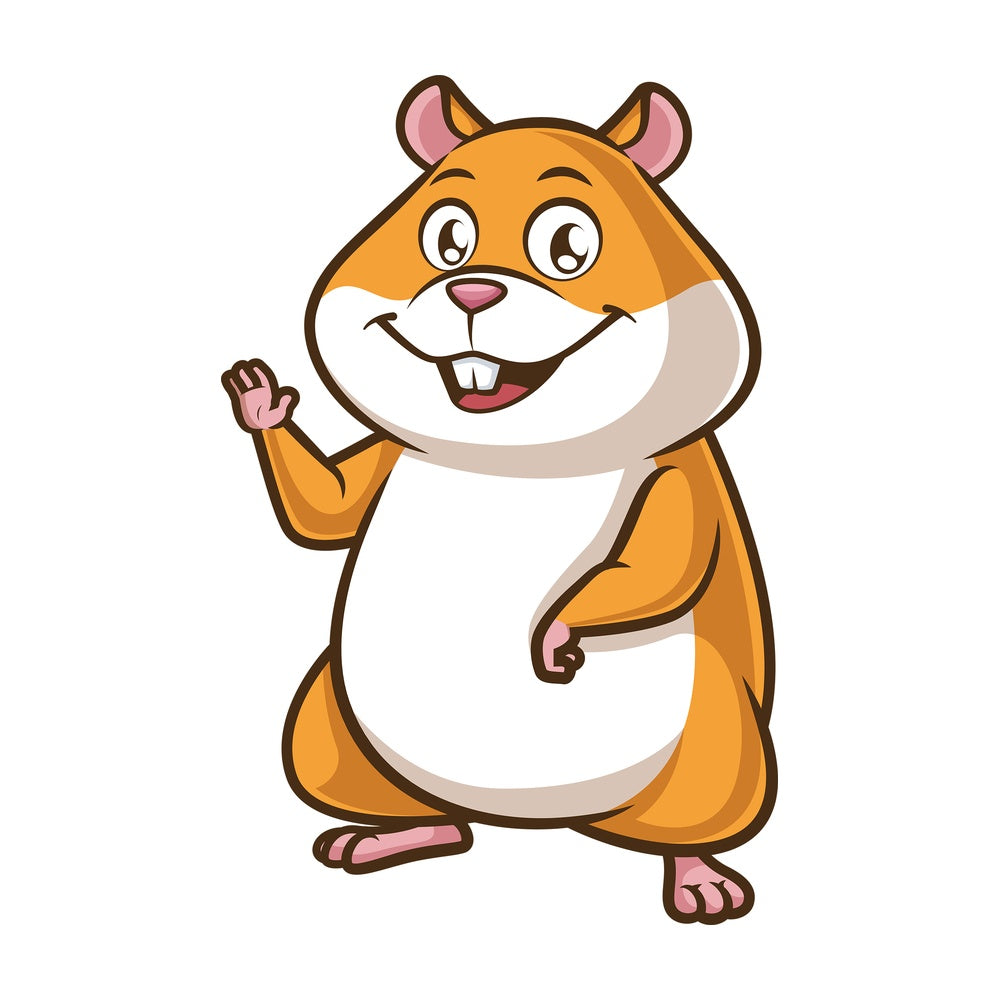 Happy hamster. PNG - JPG and vector EPS (infinitely scalable).