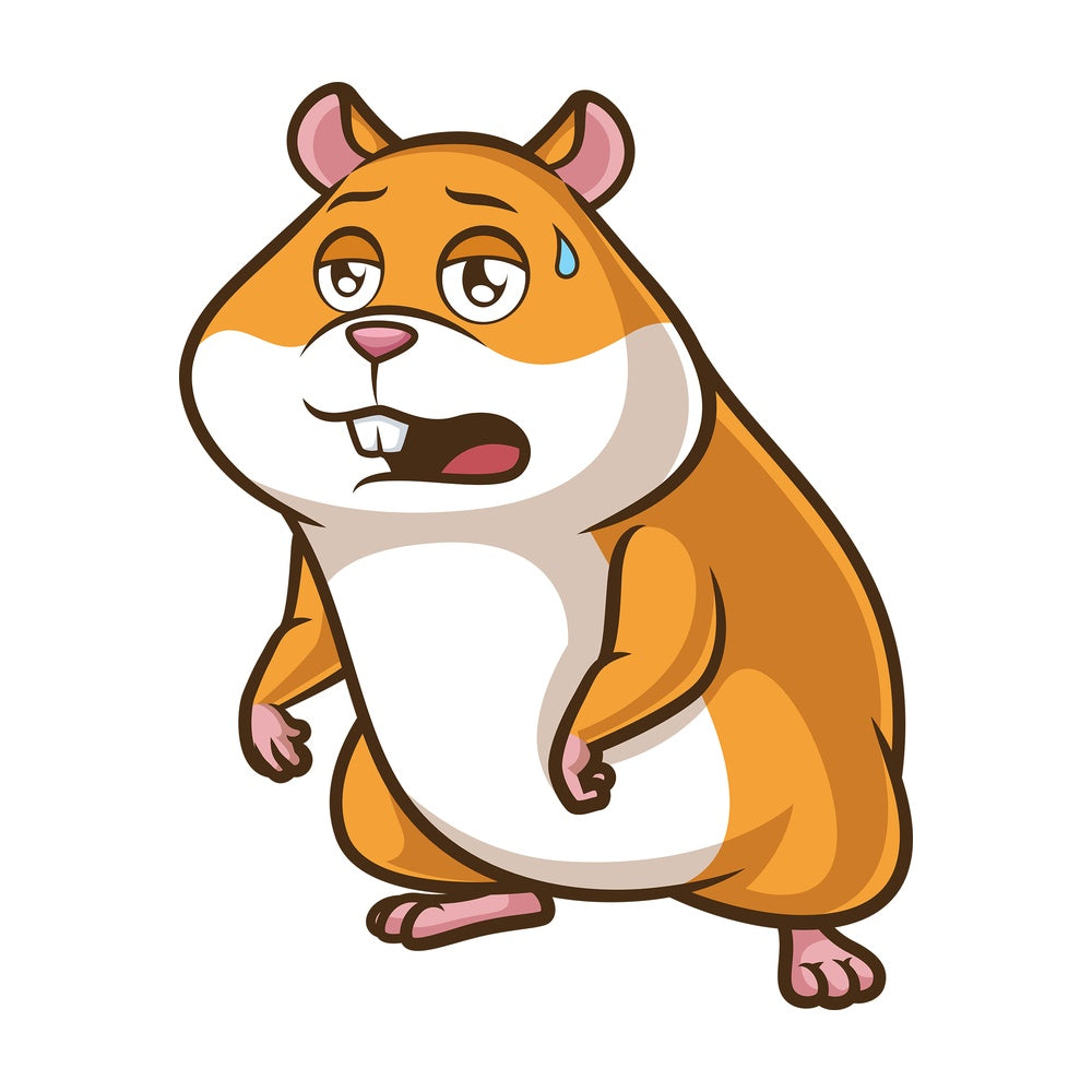 Tired hamster. PNG - JPG and vector EPS (infinitely scalable).