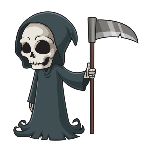 Grim reaper with scythe. PNG - JPG and vector EPS (infinitely scalable).