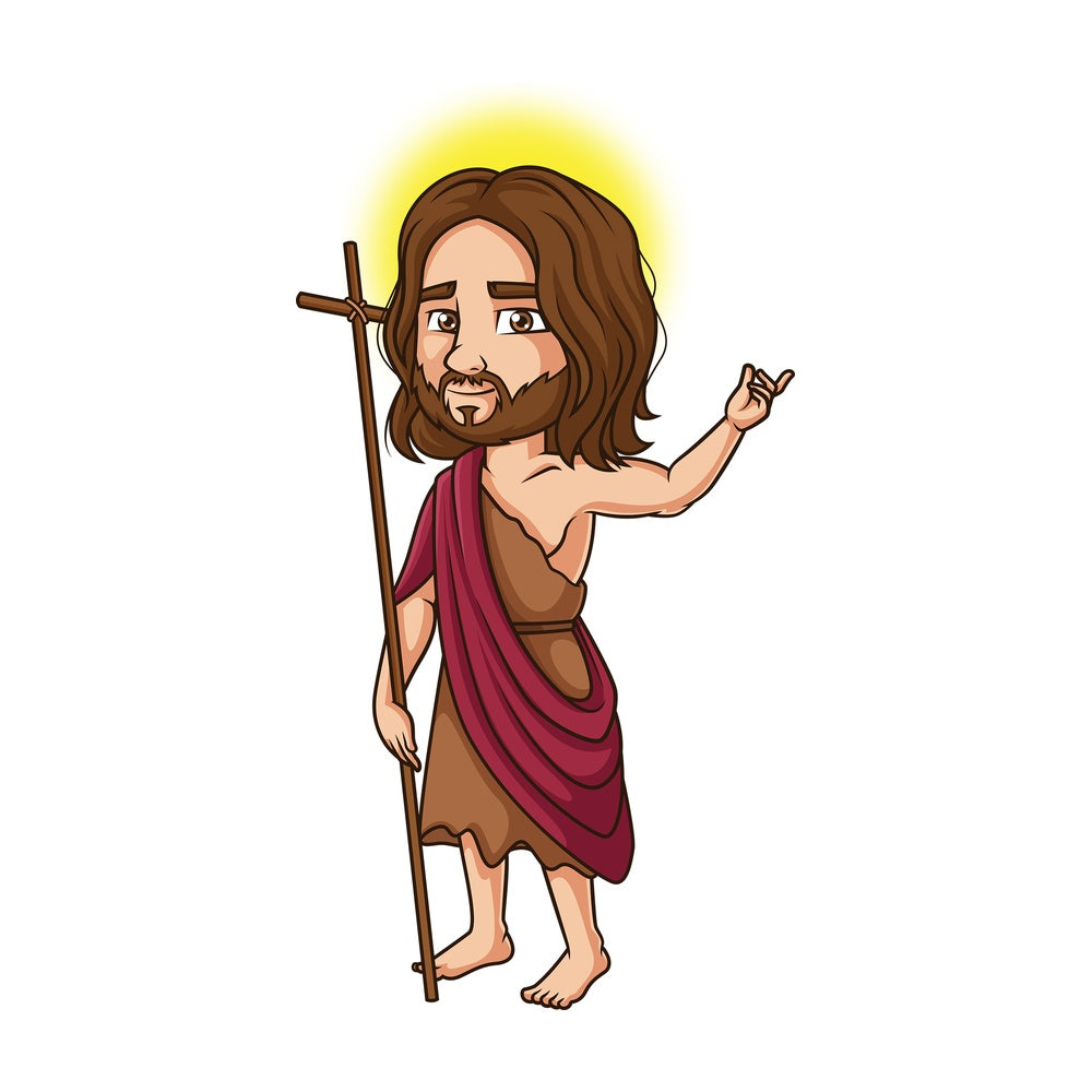 Saint john the baptist. PNG - JPG and vector EPS file formats (infinitely scalable). Image isolated on transparent background.