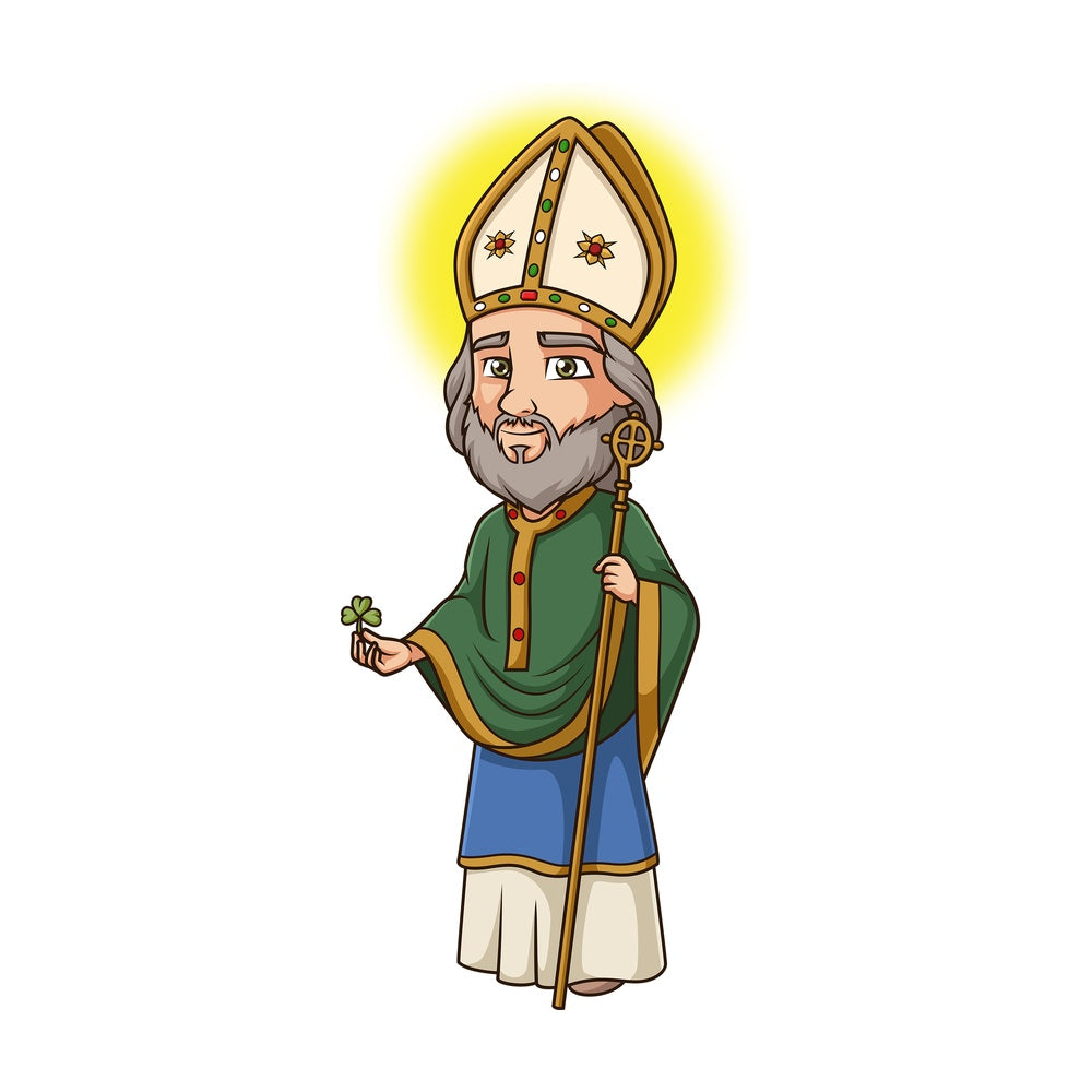 Saint patrick. PNG - JPG and vector EPS file formats (infinitely scalable). Image isolated on transparent background.