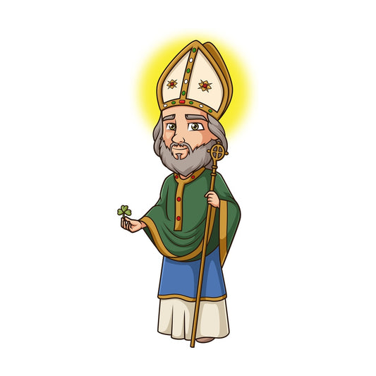 Saint patrick. PNG - JPG and vector EPS file formats (infinitely scalable). Image isolated on transparent background.