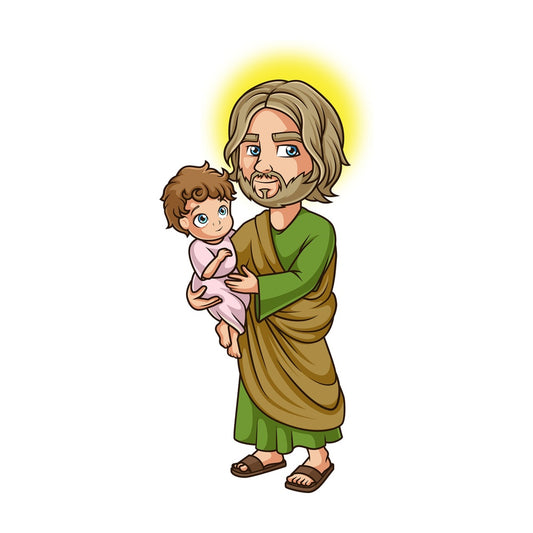 Saint joseph. PNG - JPG and vector EPS file formats (infinitely scalable). Image isolated on transparent background.