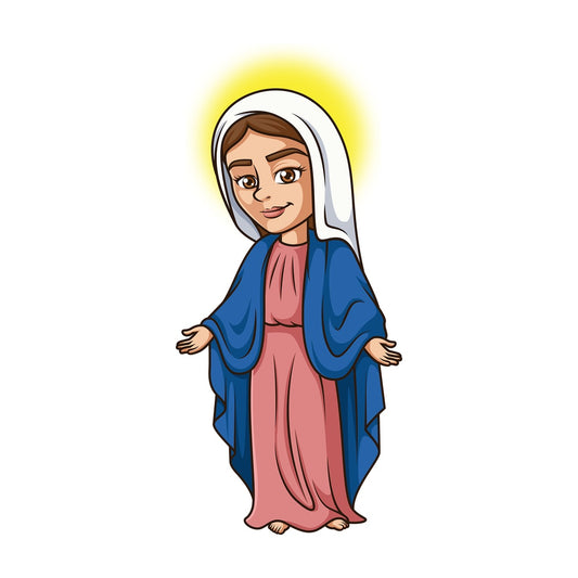 Mary mother of jesus. PNG - JPG and vector EPS file formats (infinitely scalable). Image isolated on transparent background.