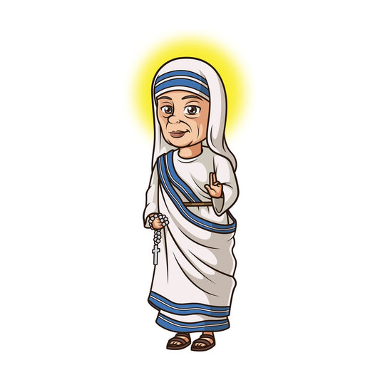 Saint mother teresa. PNG - JPG and vector EPS file formats (infinitely scalable). Image isolated on transparent background.