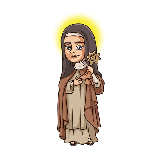 Saint clare. PNG - JPG and vector EPS file formats (infinitely scalable). Image isolated on transparent background.