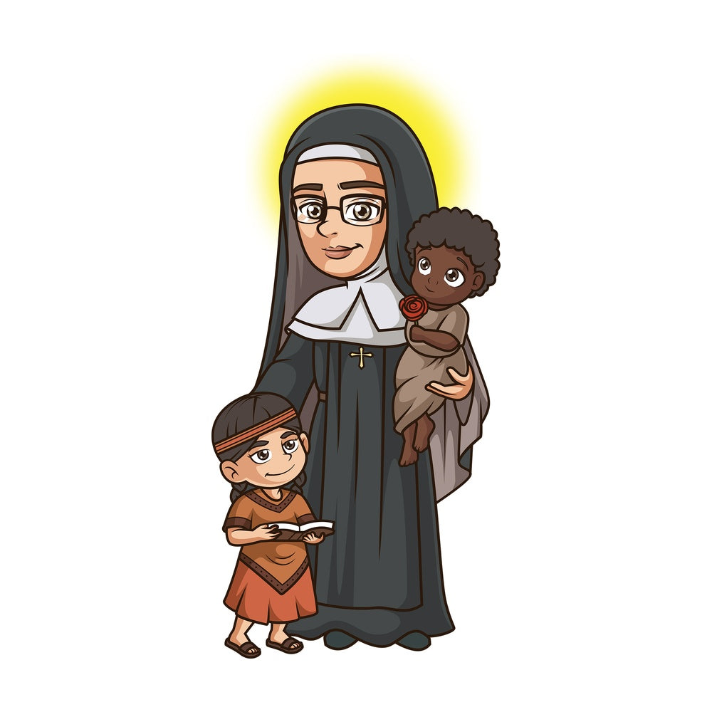 Saint katharine drexel. PNG - JPG and vector EPS file formats (infinitely scalable). Image isolated on transparent background.