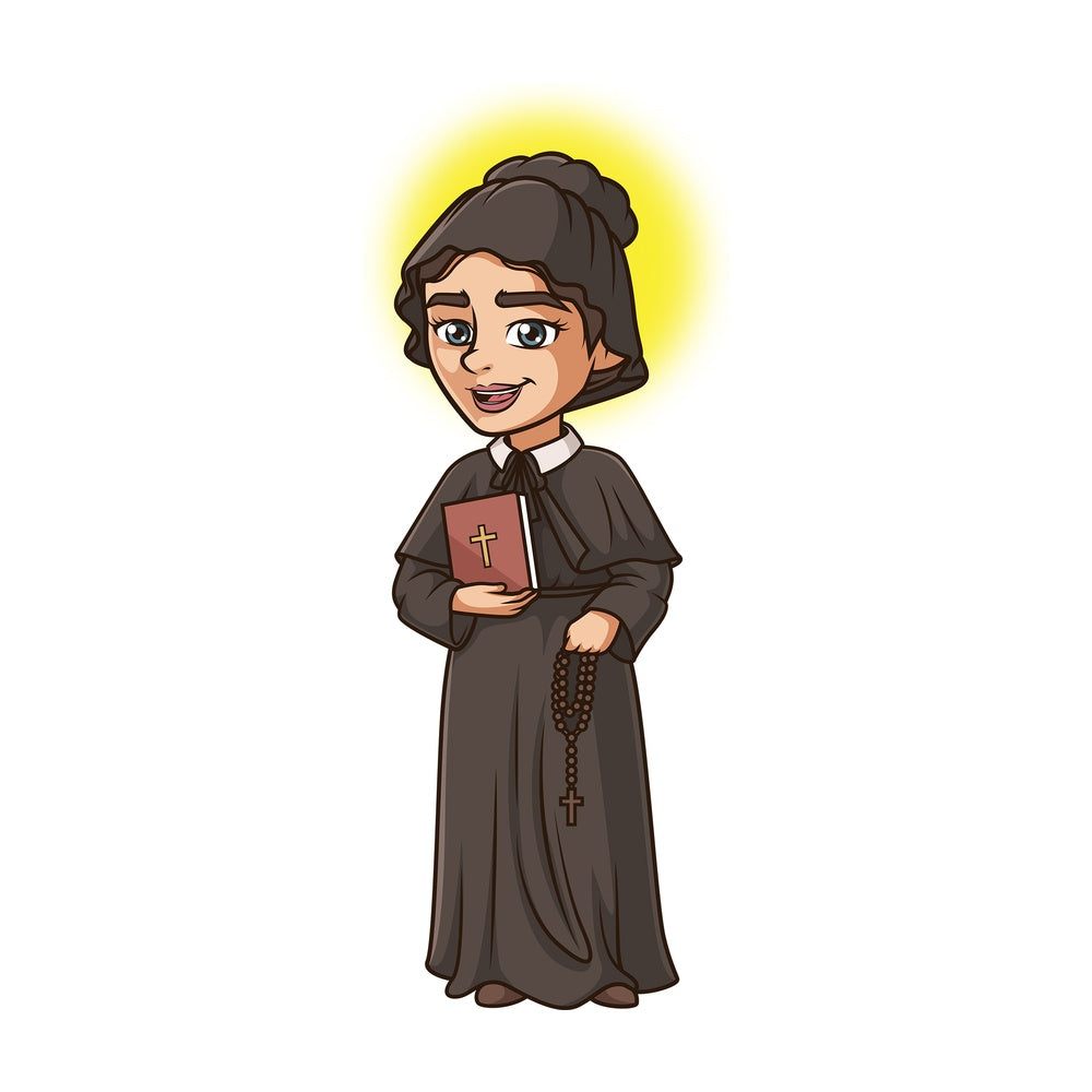 Saint elizabeth ann seton. PNG - JPG and vector EPS file formats (infinitely scalable). Image isolated on transparent background.
