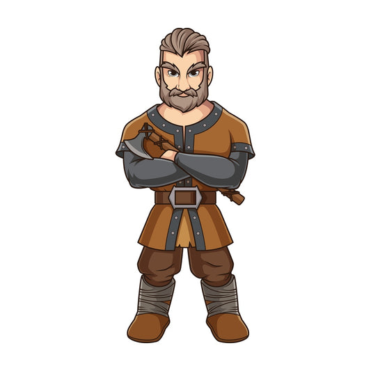 Bjorn ironside. PNG - JPG and vector EPS file formats (infinitely scalable). Image isolated on transparent background.