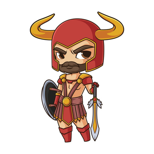 Chibi god heimdall. PNG - JPG and vector EPS file formats (infinitely scalable). Image isolated on transparent background.