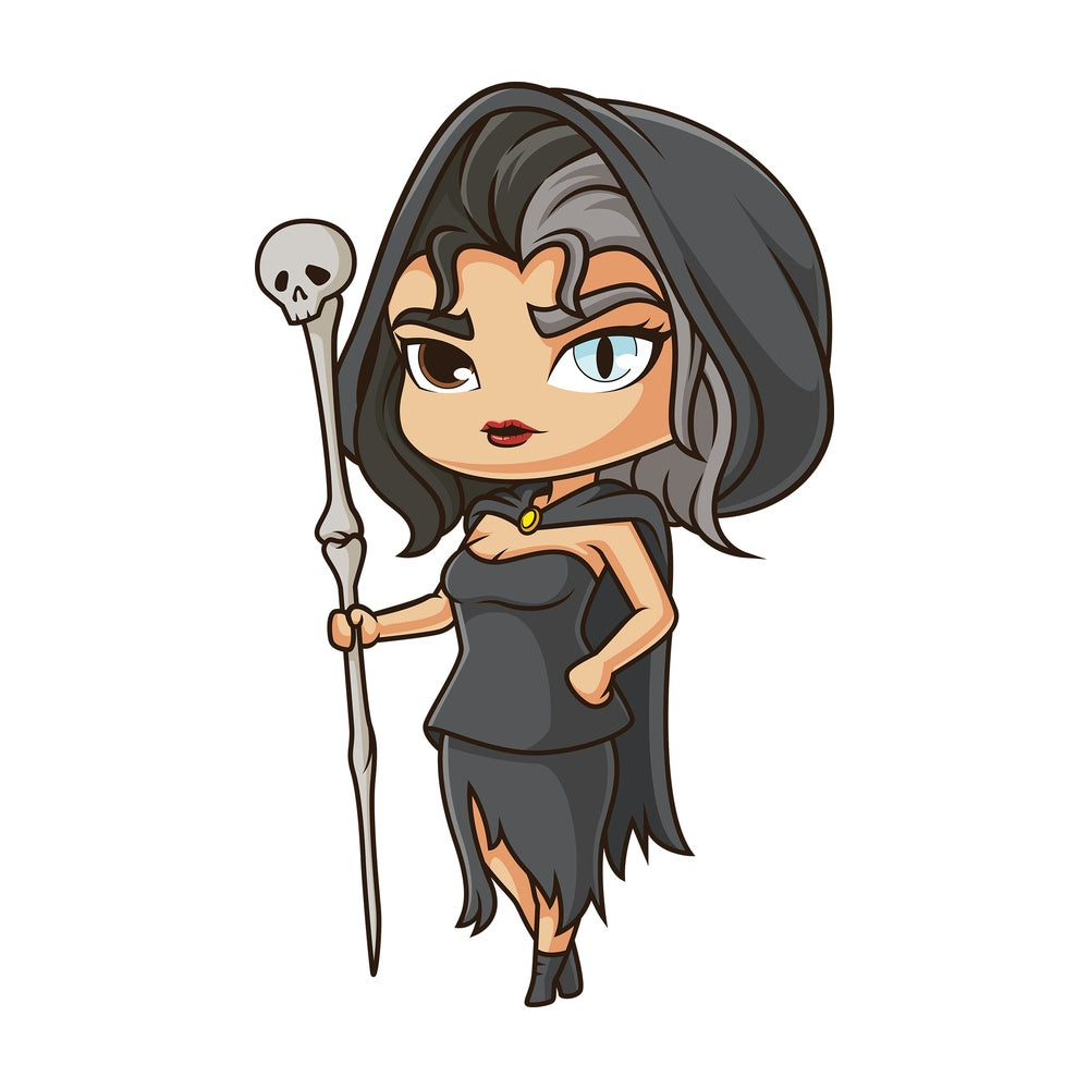 Chibi god hel. PNG - JPG and vector EPS file formats (infinitely scalable). Image isolated on transparent background.