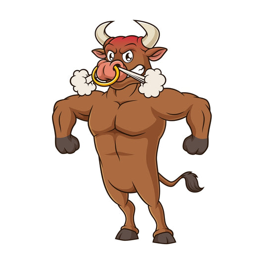 Angry bull mascot. PNG - JPG and vector EPS (infinitely scalable).