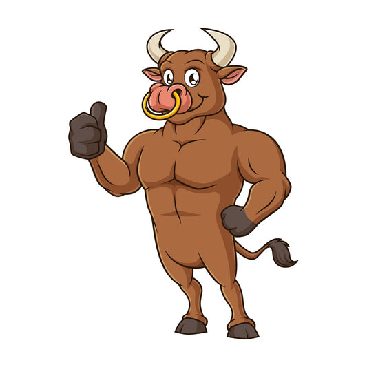 Bull thumbs up. PNG - JPG and vector EPS (infinitely scalable).