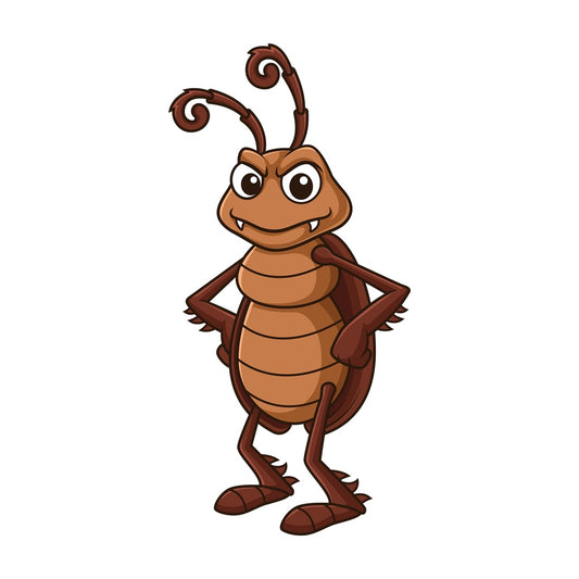 Serious cockroach. PNG - JPG and vector EPS file formats (infinitely scalable). Image isolated on transparent background.