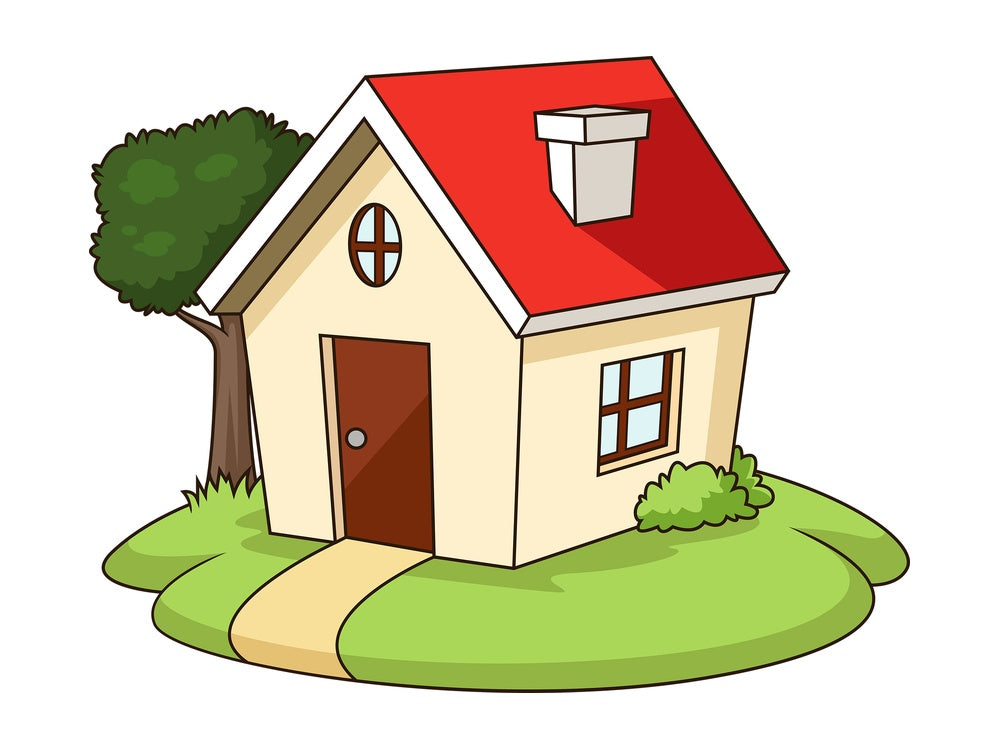 Small house. PNG - JPG and vector EPS (infinitely scalable).