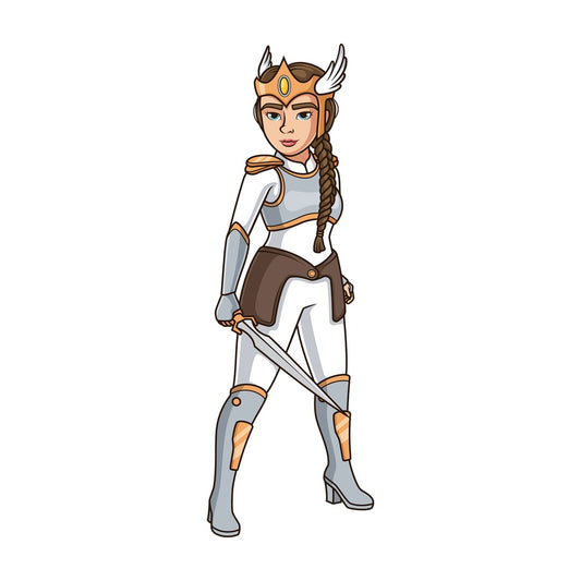 Valkyrie with sword. PNG - JPG and vector EPS (infinitely scalable).