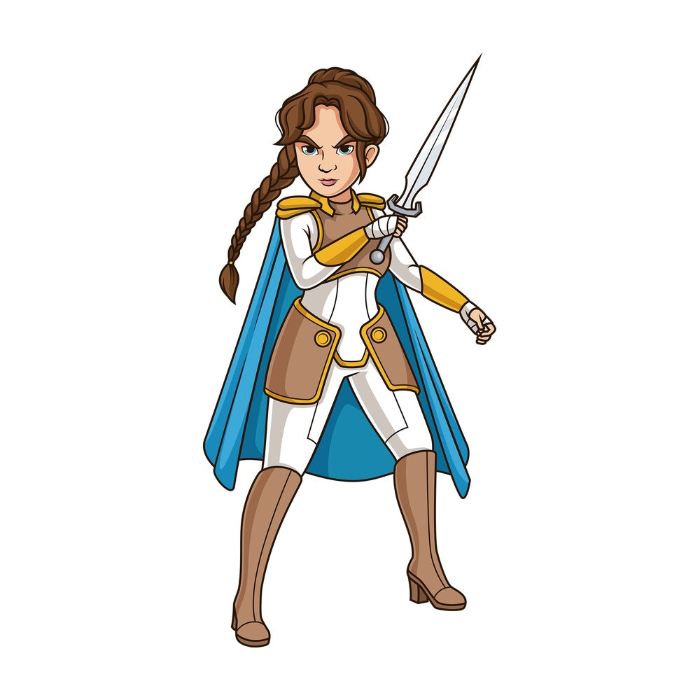 Valkyrie in battle stance. PNG - JPG and vector EPS (infinitely scalable).