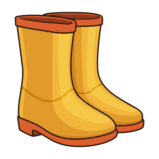 Autumn boots. PNG - JPG and vector EPS file formats (infinitely scalable). Image isolated on transparent background.