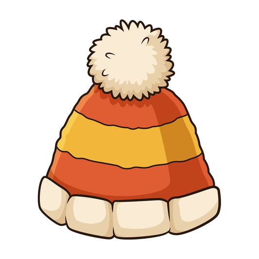 Autumn beanie. PNG - JPG and vector EPS file formats (infinitely scalable). Image isolated on transparent background.