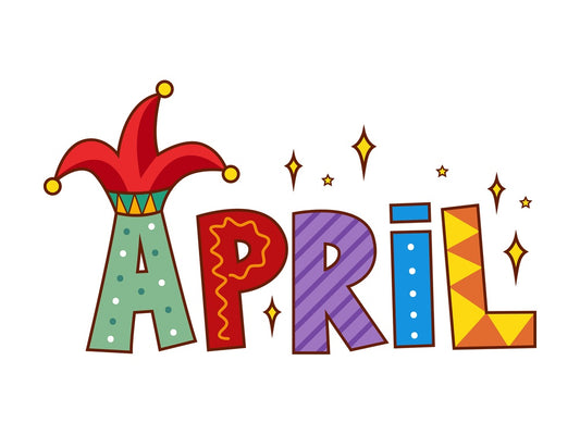 Text doodle april. PNG - JPG and vector EPS file formats (infinitely scalable). Image isolated on transparent background.