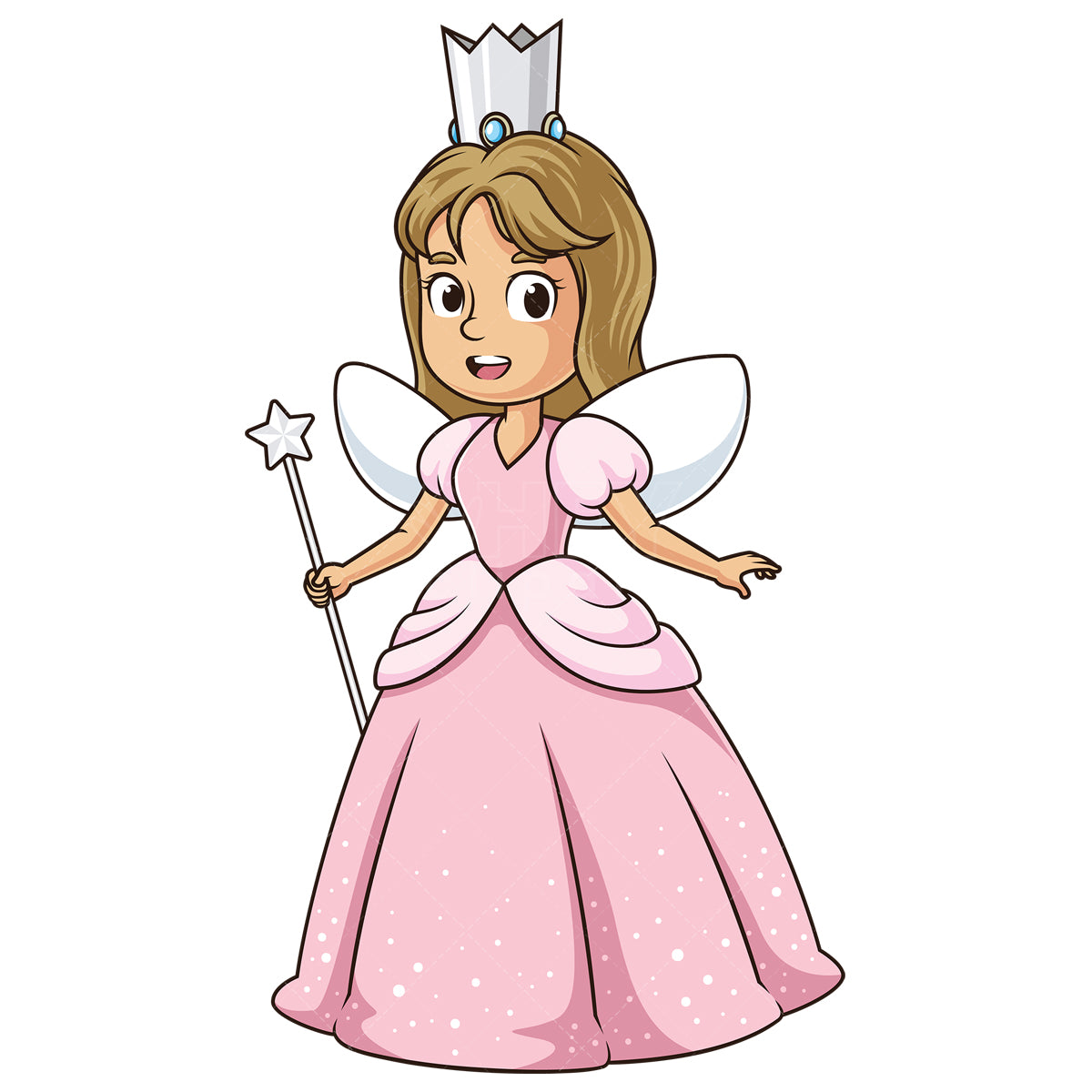 Royalty-free stock vector illustration of a glinda the good witch of the north.