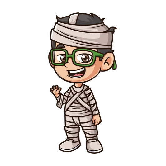 Kid mummy costume. PNG - JPG and vector EPS (infinitely scalable).
