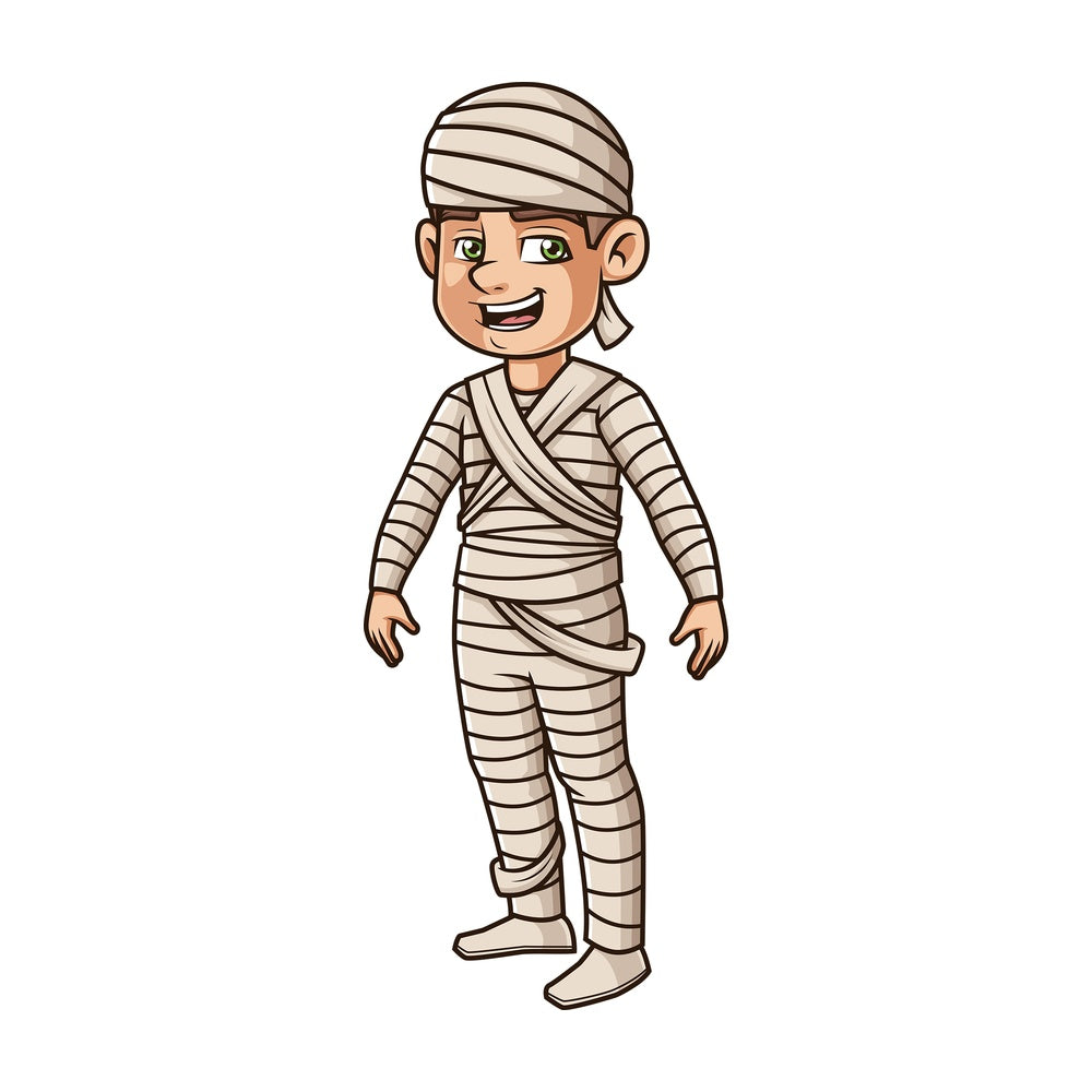 Man egyptian mummy costume. PNG - JPG and vector EPS (infinitely scalable).