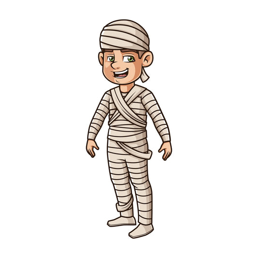 Man egyptian mummy costume. PNG - JPG and vector EPS (infinitely scalable).