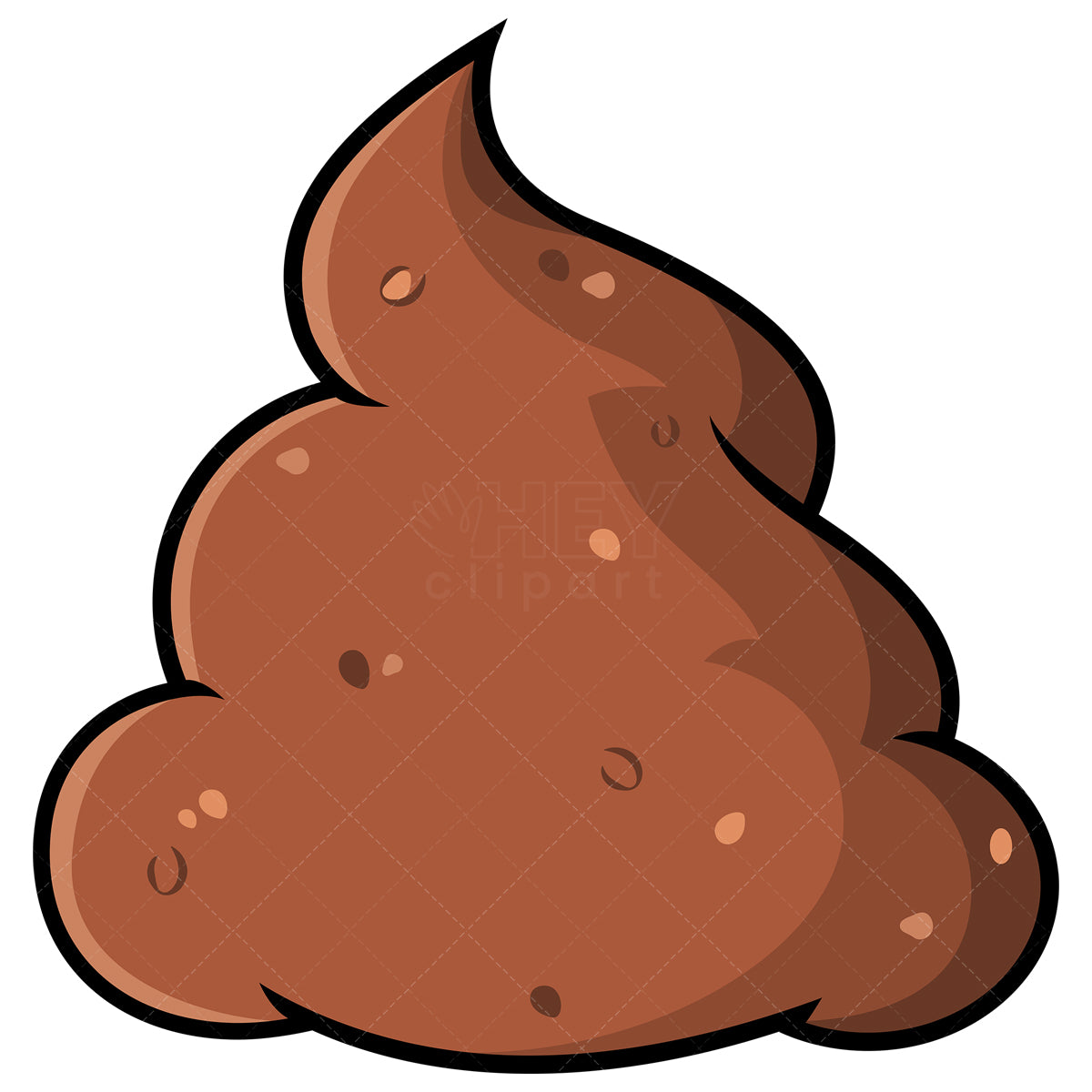 Royalty-free stock vector illustration of a poop icon.