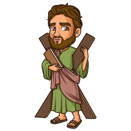 Royalty-free stock vector illustration of Andrew The Apostle.