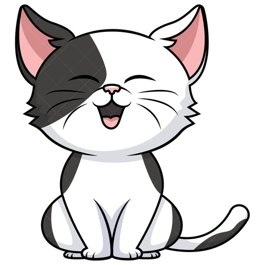 Royalty-free stock vector illustration of  a cute cat.