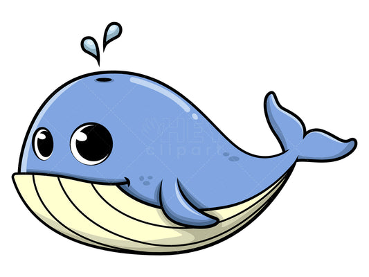 Royalty-free stock vector illustration of  a cute baby whale.