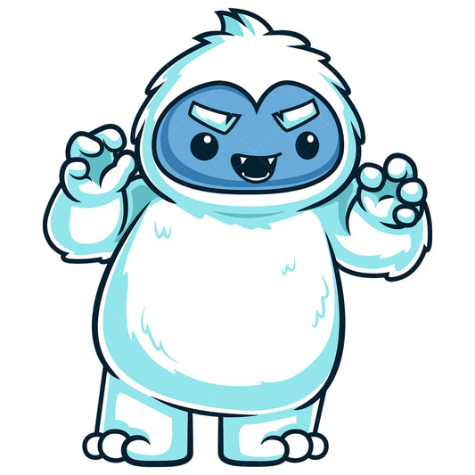 Royalty-free stock vector illustration of a angry yeti monster.