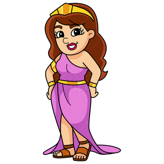 Royalty-free stock vector illustration of a aphrodite greek goddess.