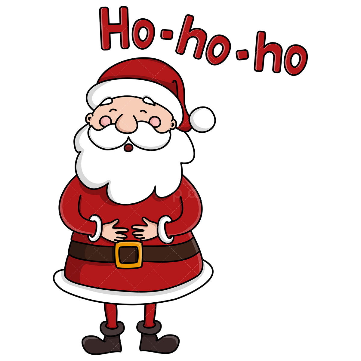 Royalty-free stock vector illustration of  a santa claus ho-ho-ho.